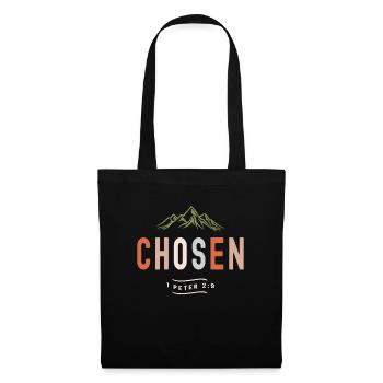 Chosen 1 Peter 2:9 Christian Quote - Tote Bag - black - Front