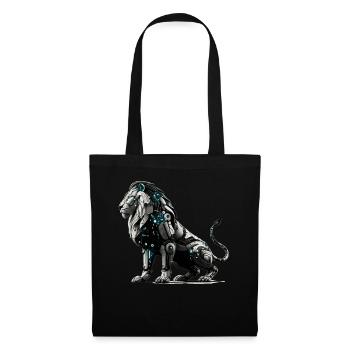 Futuristic Cybernetic Lion - Tote Bag - black - Front