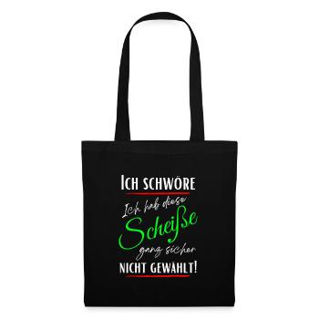 Je jure que je n’ai pas choisi cette merde ! - Sac en tissu - noir - Devant