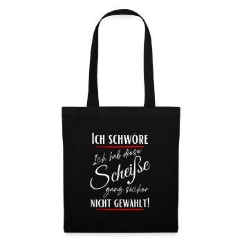 I swear I didn't choose this shit! - Tote Bag - black - Front