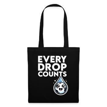 Every drop counts Rainwater harvest - Tote Bag - black - Front