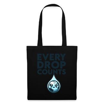 Every drop counts Rainwater harvest - Tote Bag - black - Front