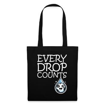 Every drop counts Rainwater harvest - Tote Bag - black - Front
