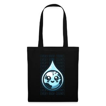 Every drop counts Rainwater harvest - Tote Bag - black - Front