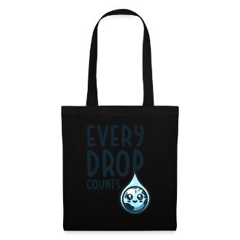 Every drop counts Rainwater harvest - Tote Bag - black - Front
