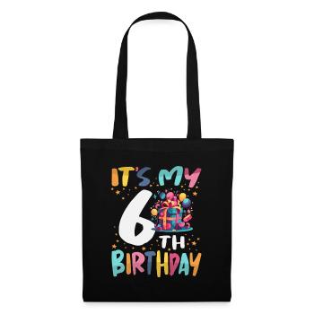 It's My 6th Birthday Happy Kids Birthday - Tote Bag - black - Front