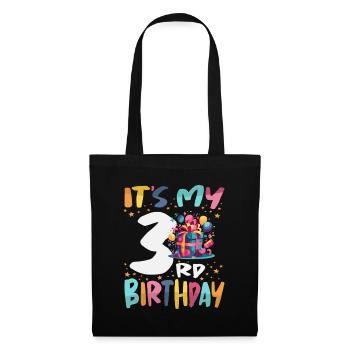 It's My 3rd Birthday Happy Kids Birthday - Tote Bag - black - Front
