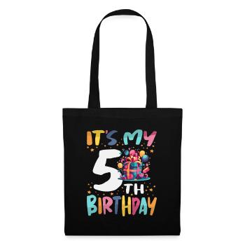It's My 5th Birthday Happy Kids Birthday - Tote Bag - black - Front