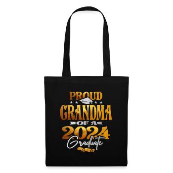 Proud Grandma of a 2024 Graduate Class of 2024 - Tote Bag - black - Front