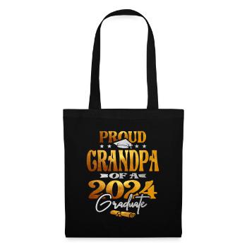 Proud Grandpa of a 2024 Graduate Class of 2024 - Tote Bag - black - Front
