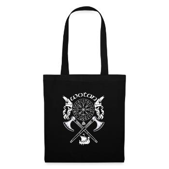 Wotan-VIKING-Viking SYMBOLES-RUNES VIKINGS - Sac en tissu - noir - Devant