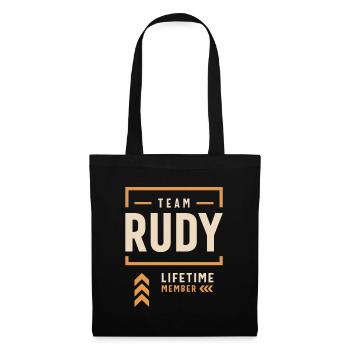 Team Rudy Lifetime Member Funny Name Rudy - Tote Bag - black - Front