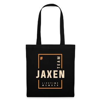 Membre à vie de l’équipe Jaxen - Nom Jaxen - Sac en tissu - noir - Devant