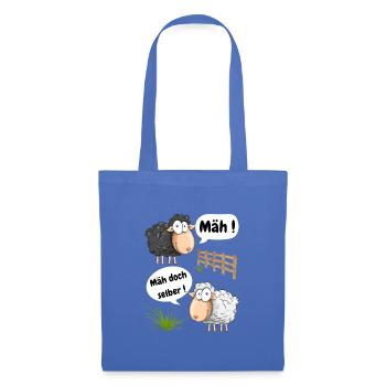 Baa! Why don't you mow a funny motif with sheep - Tote Bag - light blue - Front