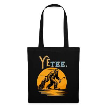 Yeti golfer, here is the Yete! - Tote Bag - black - Front