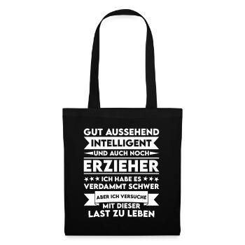 Good-looking, intelligent and educator - Tote Bag - black - Front