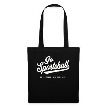 Yay Go Sportsball - Funny Sports - Tote Bag - black - Front