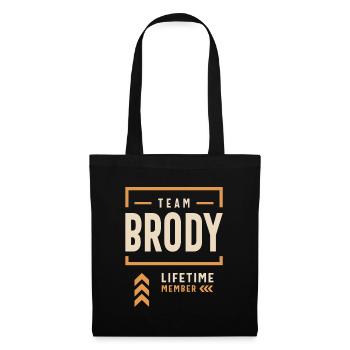 Team Brody Lifetime Member Funny Name Brody - Tote Bag - black - Front