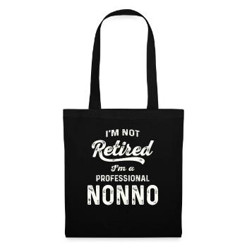 Nonno Retirement Redefined - Grandparents - Tote Bag - black - Front