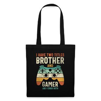 Funny Gamer Design for Boys, Girls and Gaming Fans - Tote Bag - black - Front