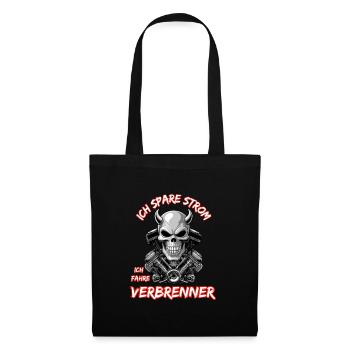 I save electricity I drive combustion engines - Tote Bag - black - Front