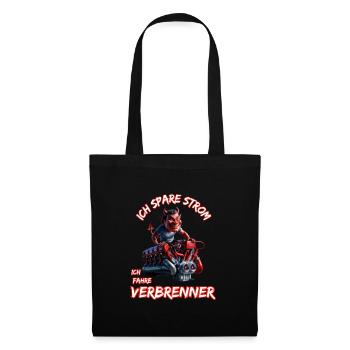I save electricity I drive combustion engines - Tote Bag - black - Front