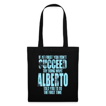 Nom Alberto - Sac en tissu - noir - Devant