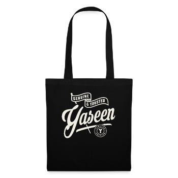 Nom Yaseen Coutumier - Yaseen - Sac en tissu - noir - Devant