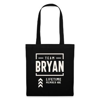 Équipe Bryan Membre à vie Drôle de prénom Bryan - Sac en tissu - noir - Devant