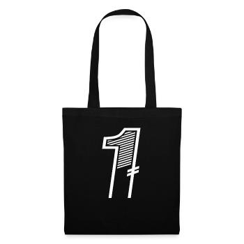 Number 1 Sports Jersey 1st Birthday - Tote Bag - black - Front
