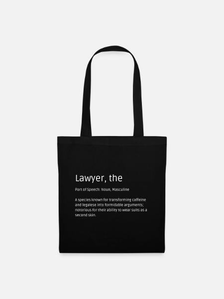 Lawyer T-Shirt - Humor for Legal Experts - Tote Bag - black