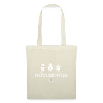 Hütehunde - DogTypoCollection lustiges Hundeshirt - Stoffbeutel - Natur - Vorne