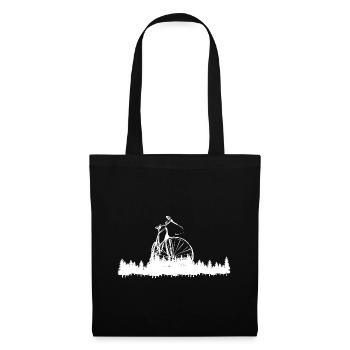 Arbres - Cyclisme - (4) - Sac en tissu - noir - Devant