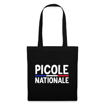 Picole Nationale Cadeau Humour Personnalisé - Sac en tissu - noir - Devant