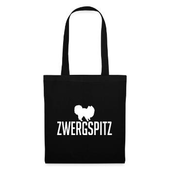 Zwergspitz Hunderasse Hunde Hund Wilsigns - Stoffbeutel - Schwarz - Vorne