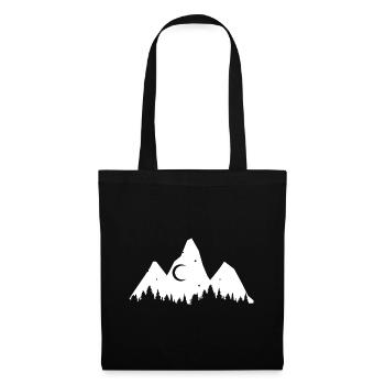 Tree - Mountain - (3) - Tote Bag - black - Front
