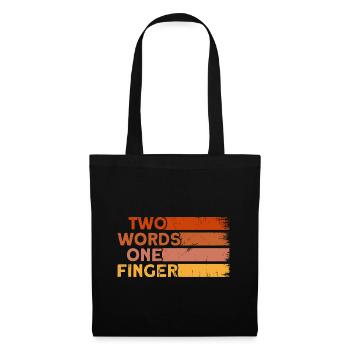 Sarcasme Ironie Cadeau sarcastique - Sac en tissu - noir - Devant