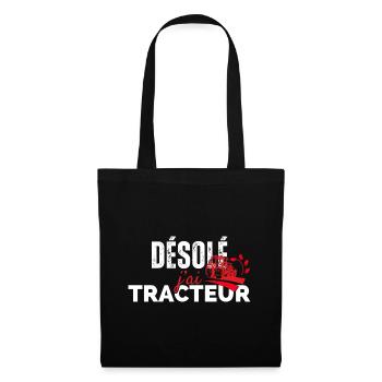 Sorry I have Tractor - Tote Bag - black - Front