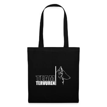 TEAM Tervuren Hunde Hund Belgian Shepherd Wilsigns - Stoffbeutel - Schwarz - Vorne