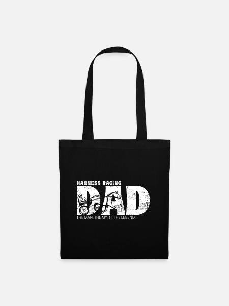 Course de trot sport de trot papa - Sac en tissu - noir