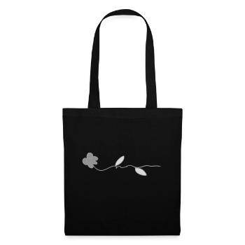 flower rose symbol grey - Tote Bag - black - Front