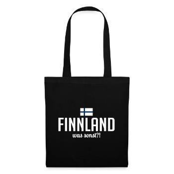 Finlande quoi d’autre dire vacances en Scandinavie - Sac en tissu - noir - Devant