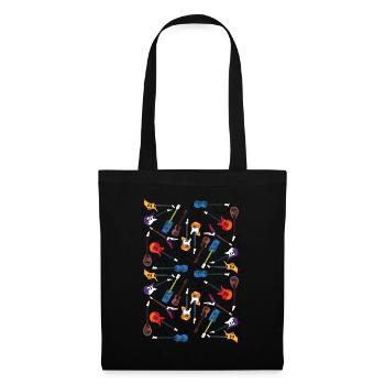 Funny Guitar Player Guitarist Music Addiction Gift - Tote Bag - black - Front