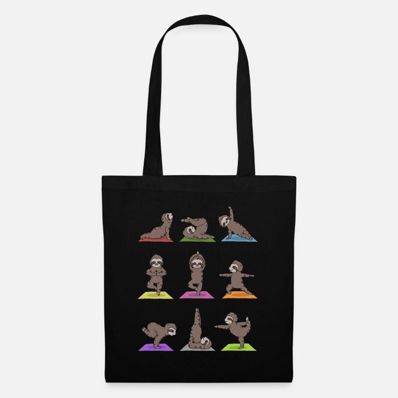 Sloth Yoga - Tote Bag - black