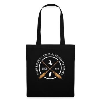 Salem Besen Fabrik Halloween Hexen Geschenk - Stoffbeutel - Schwarz - Vorne