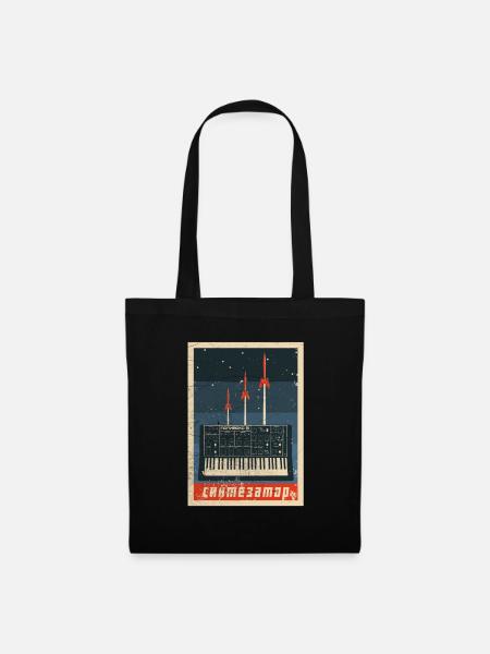 Vintage Soviet Synthesizer - Analog USSR design - Tote Bag - black