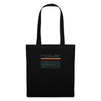 Vintage Modular Synthesizer - Analog DIY Synth - Tote Bag - black - Front
