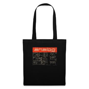 Synthesizer Analog Synth - Techno Attack Vintage - Tote Bag - black - Front