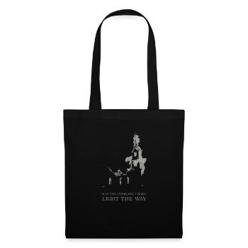 Église brûlante Antichrist Occulte Satan Athée - Sac en tissu - noir - Devant