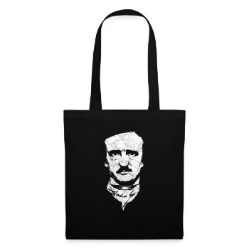 Edgar Allan Poe Gothic Raven Nevermore Englisch - Stoffbeutel - Schwarz - Vorne